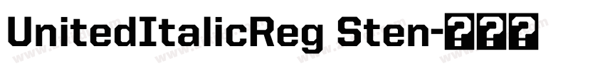 UnitedItalicReg Sten字体转换